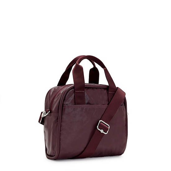 Kipling Hadya Metallic Schoudertassen Bordeaux | BE 1415DF